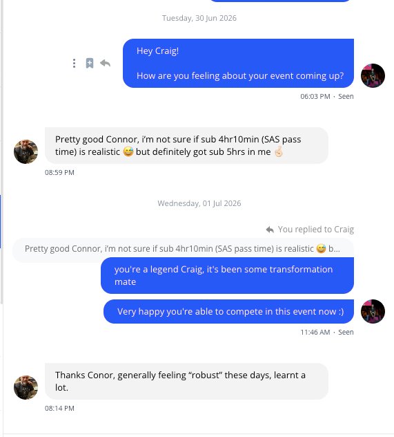 Message from Craig about SAS pass training